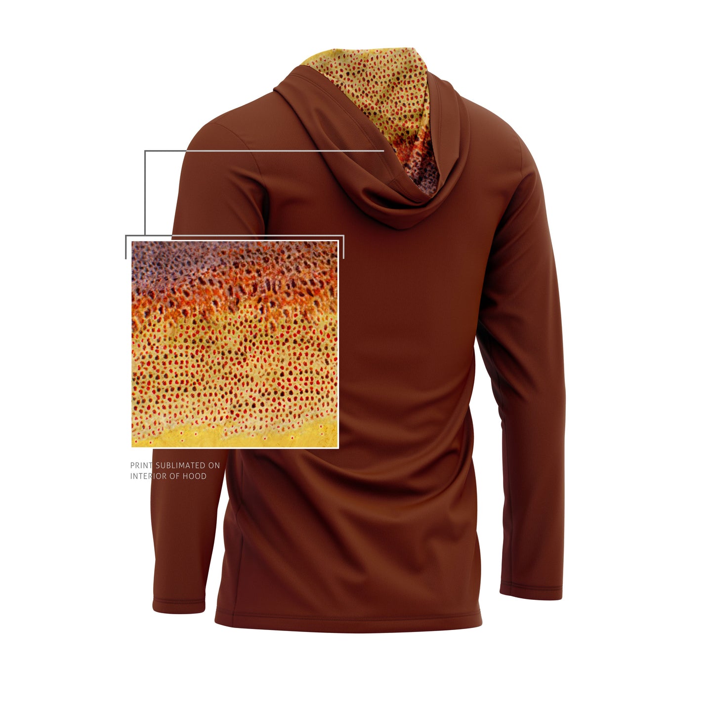 MEN'S SPORT TEC | MINIMALIST BROWN TROUT | HOODED