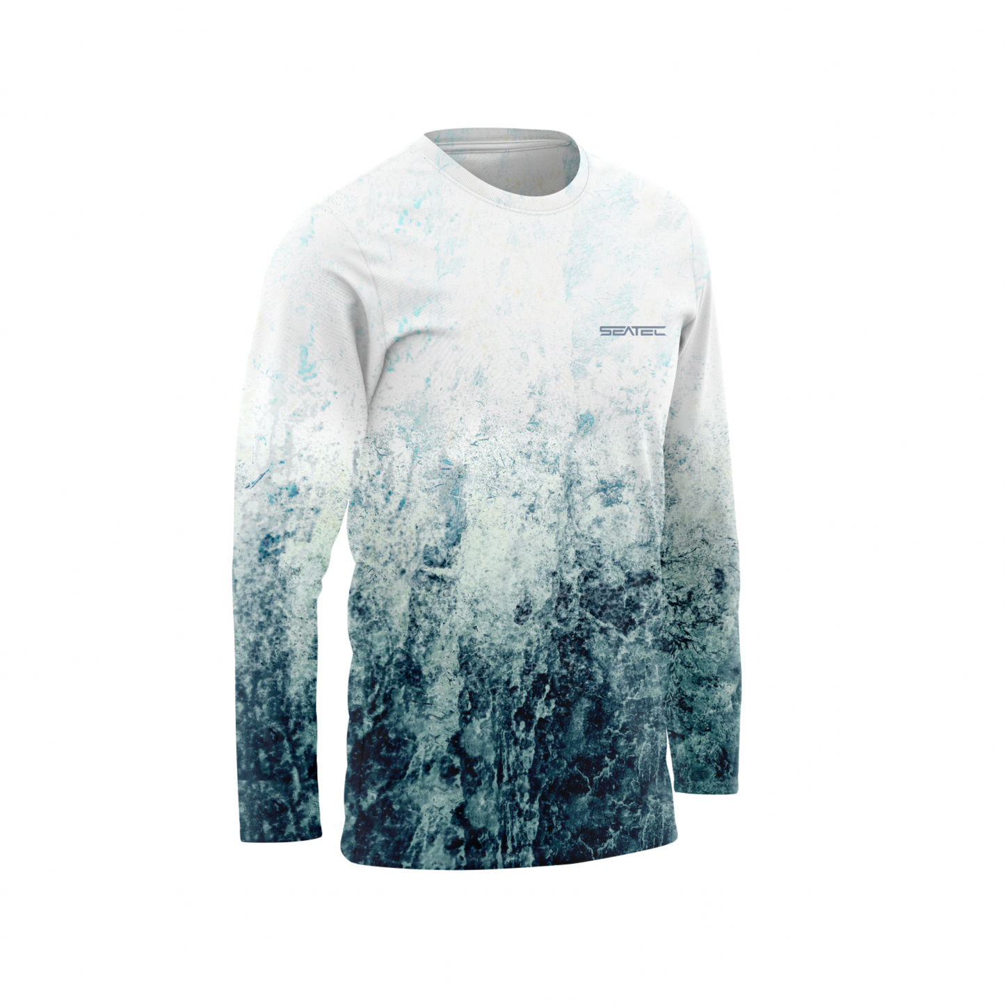 Whitecap Men's Crew Sport Tec Performance Shirt – Lightweight, moisture-wicking fishing shirt for active outdoor use with UPF sun protection