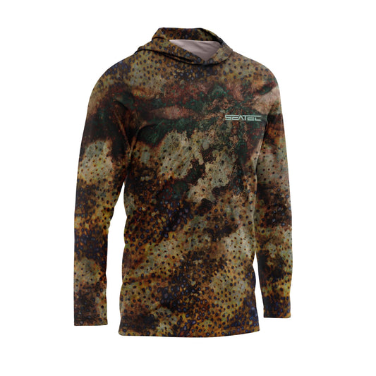 Goliath Men's Hooded Performance Shirt – Lightweight, moisture-wicking fishing shirt for active outdoor use with UPF sun protection