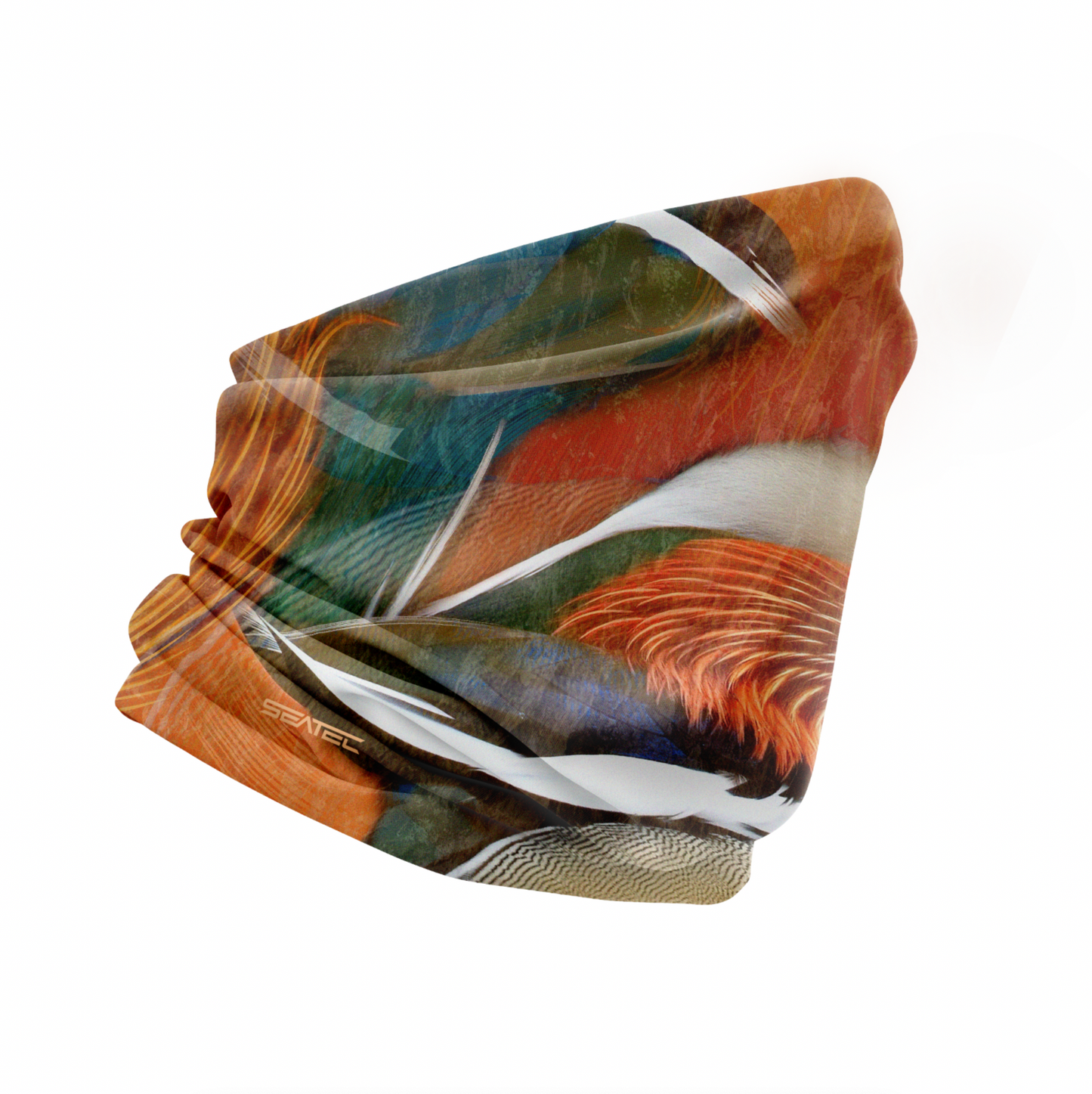 SEATEC Mandarin Duck Shield – UPF 50+ performance fishing face shield with moisture-wicking and 4-way stretch”