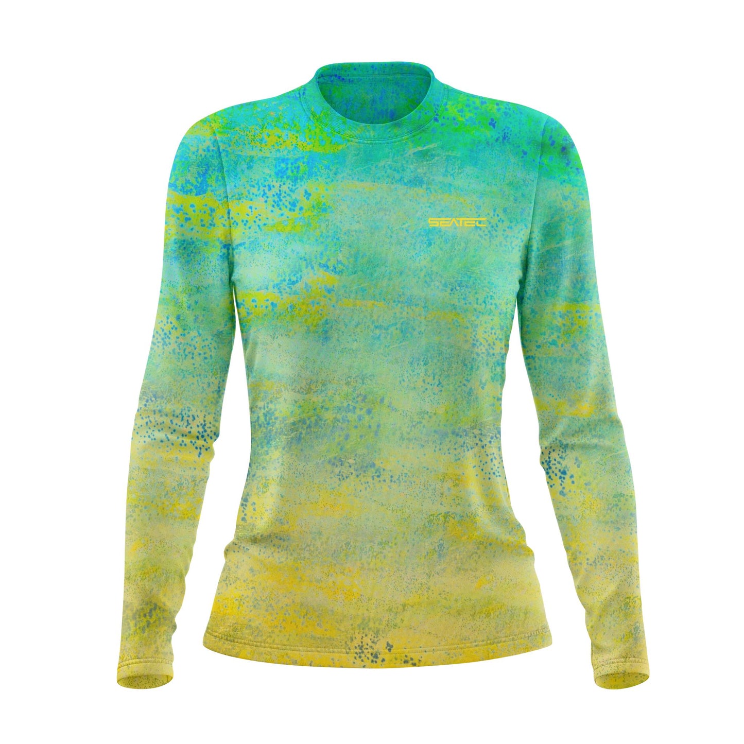 Seatec Women's Mahi Crew Performance Shirt – Lightweight, moisture-wicking fishing shirt for active outdoor use with UPF sun protection