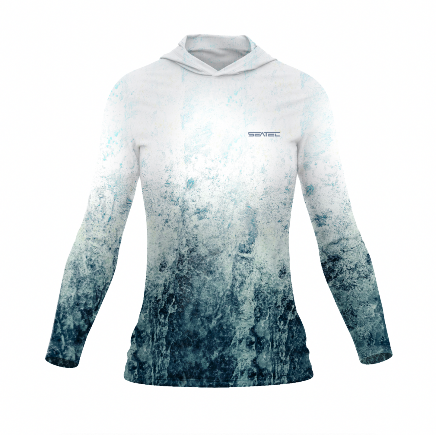 Seatec Women's Breakers Hooded Performance Shirt – Lightweight, moisture-wicking fishing shirt for active outdoor use with UPF sun protection