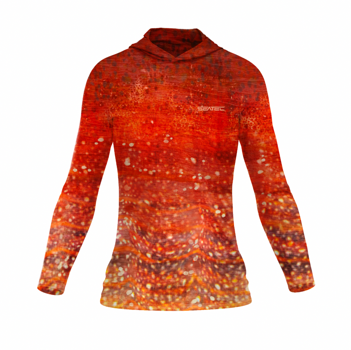 Seatec Women's Spiny Lobster Hooded Performance Shirt – Lightweight, moisture-wicking fishing shirt for active outdoor use with UPF sun protection