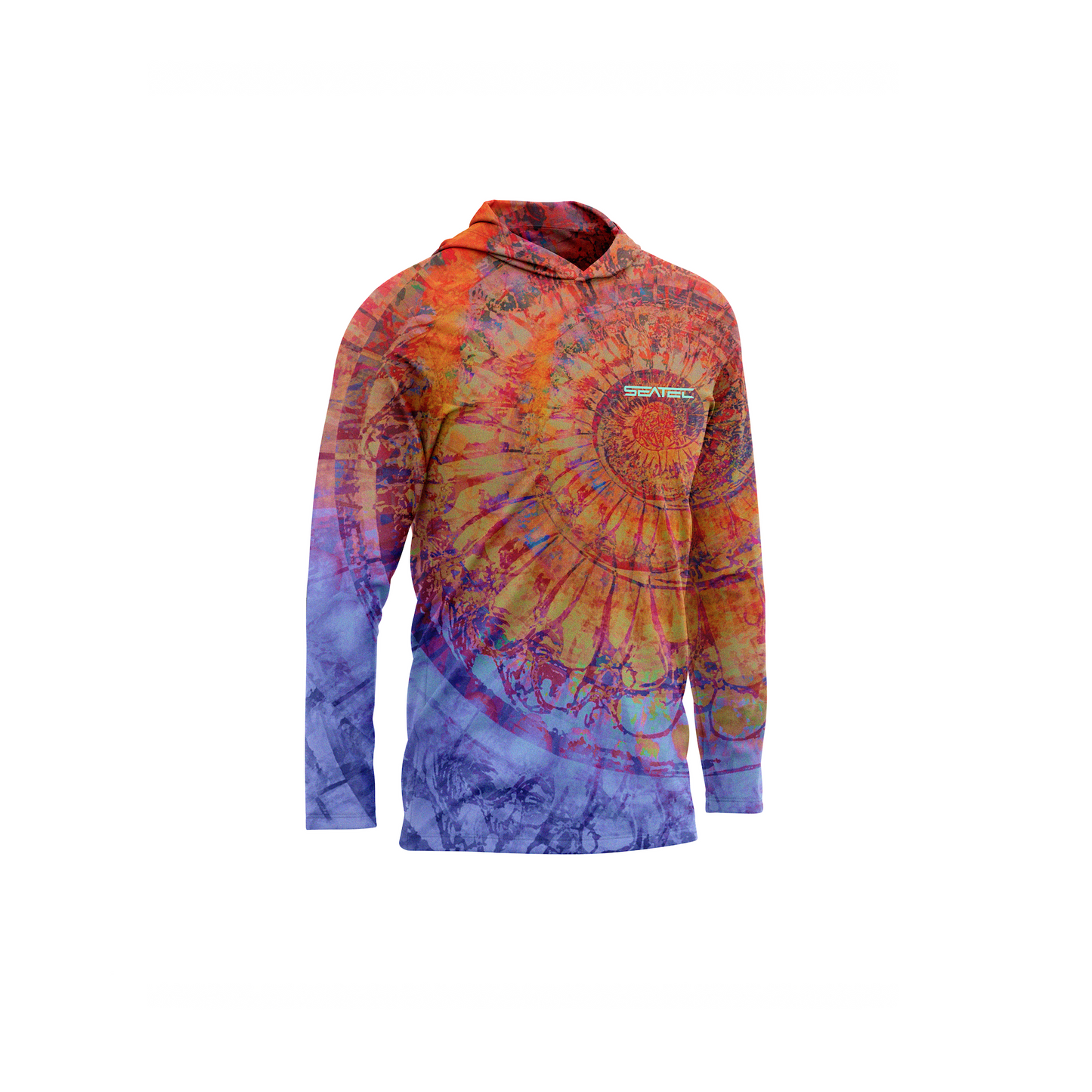 Seatec Youth Nautilus Hooded Performance Shirt – Lightweight, moisture-wicking fishing shirt for active outdoor use with UPF sun protection