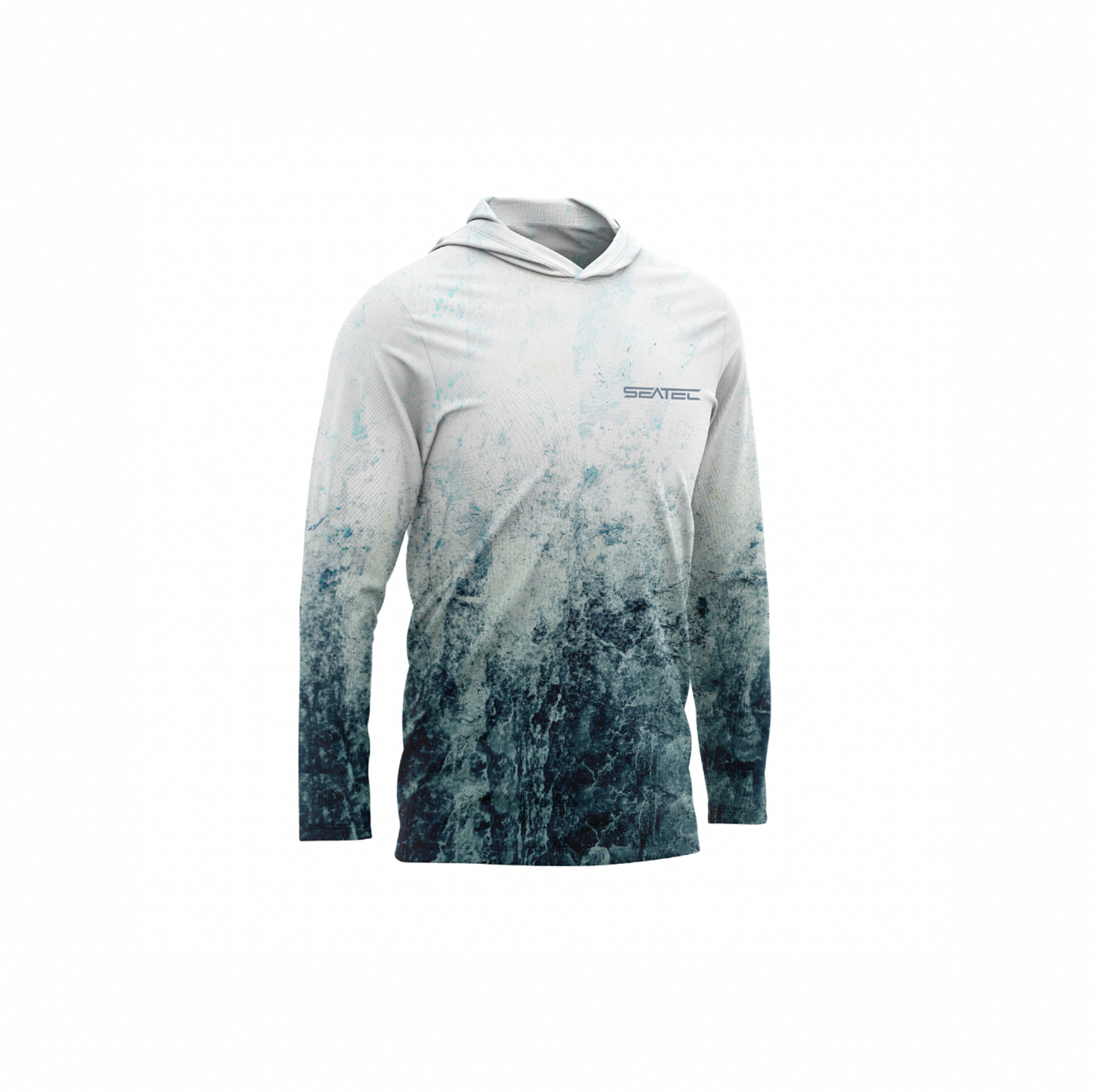 Seatec Youth Whitecap Hooded Performance Shirt – Lightweight, moisture-wicking fishing shirt for active outdoor use with UPF sun protection