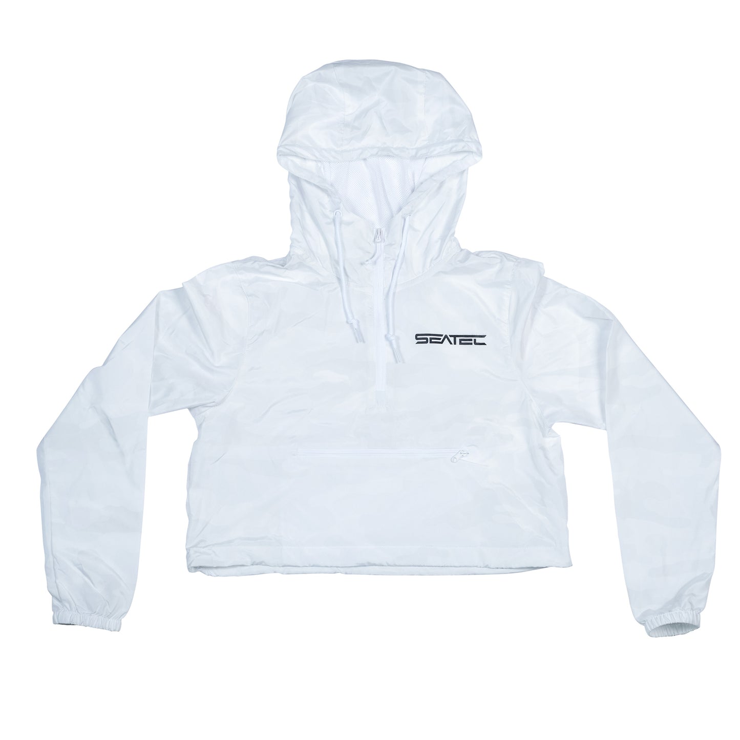 white camo lightweight crop windbreaker 