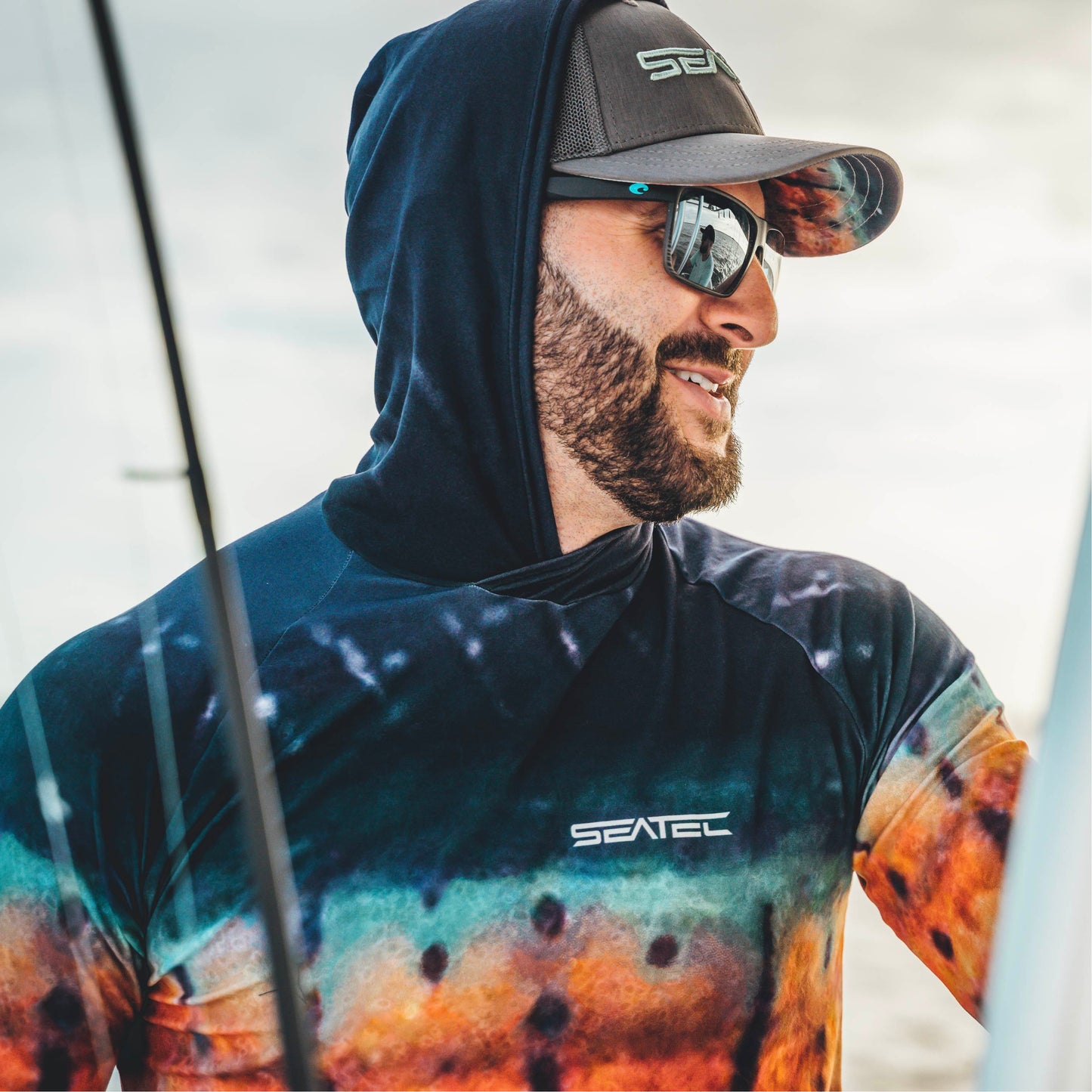 hooded sailfish sport tec long sleeve shirt