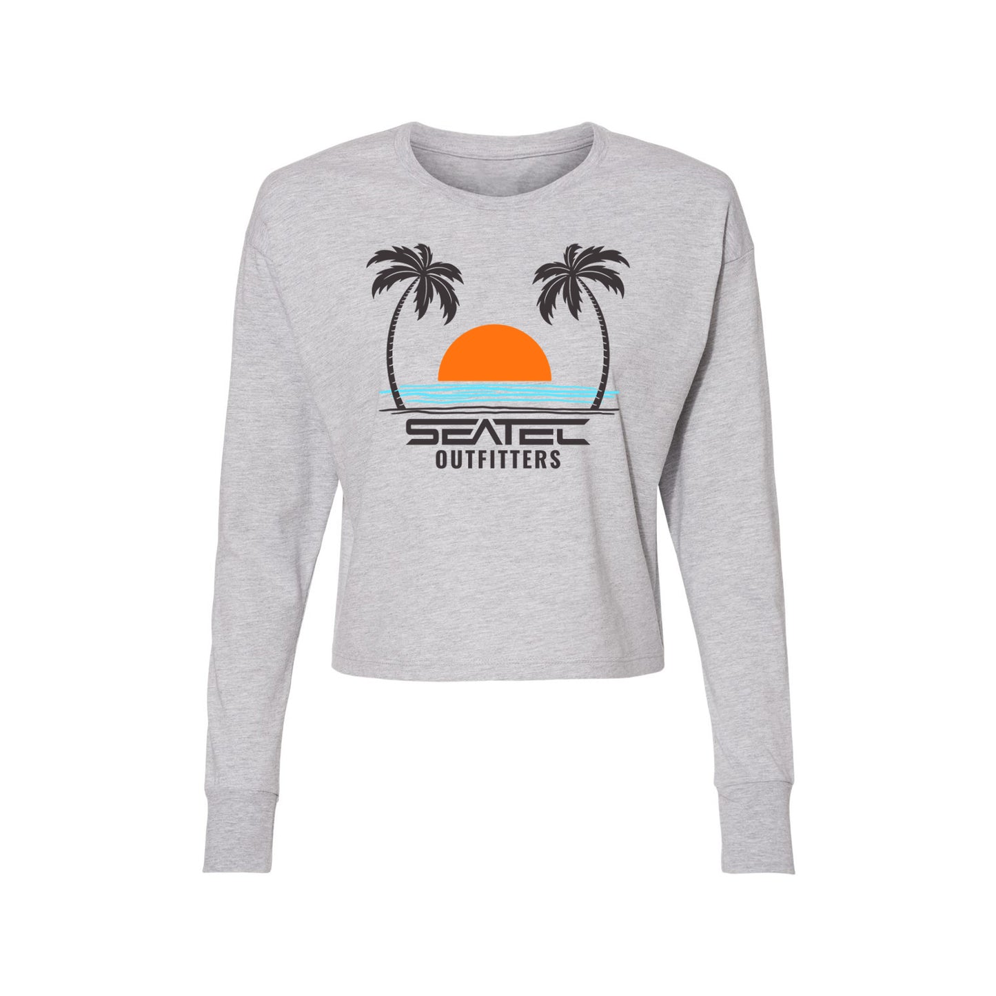 sunrise long sleeve crop top