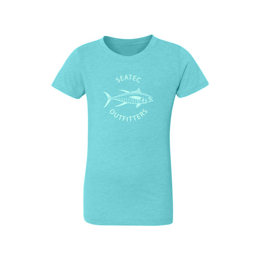 tuna girls fishing short sleeve t-shirt