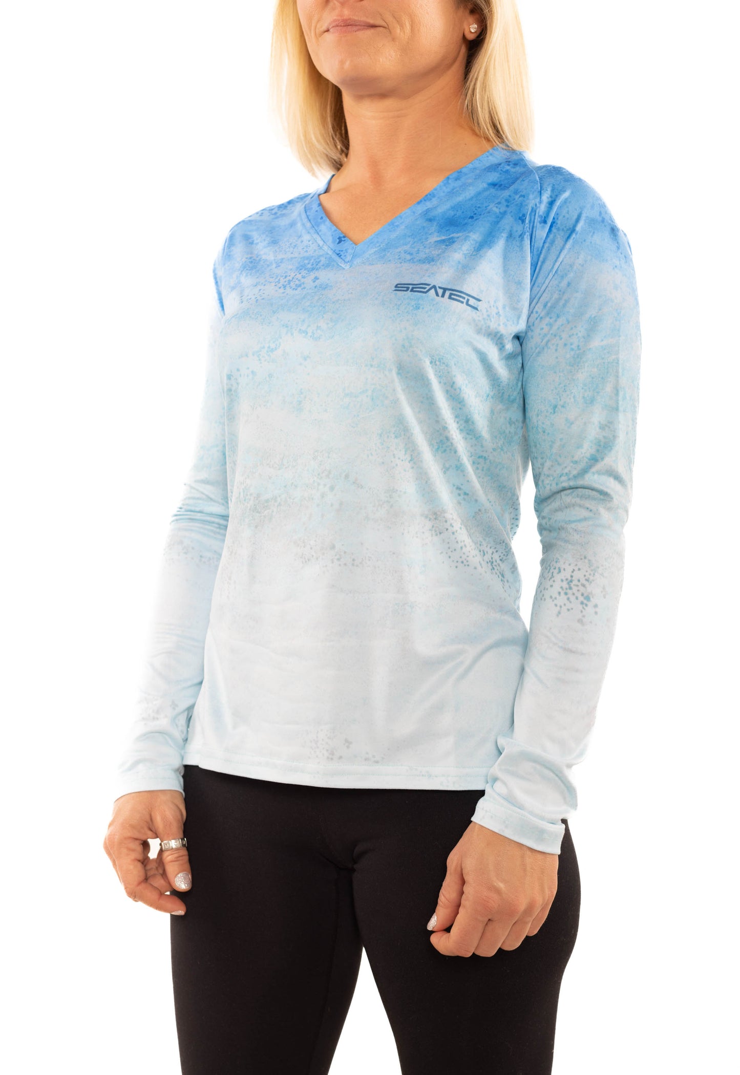 WOMEN'S SPORT TEC | BLUE MAHI | V NECK