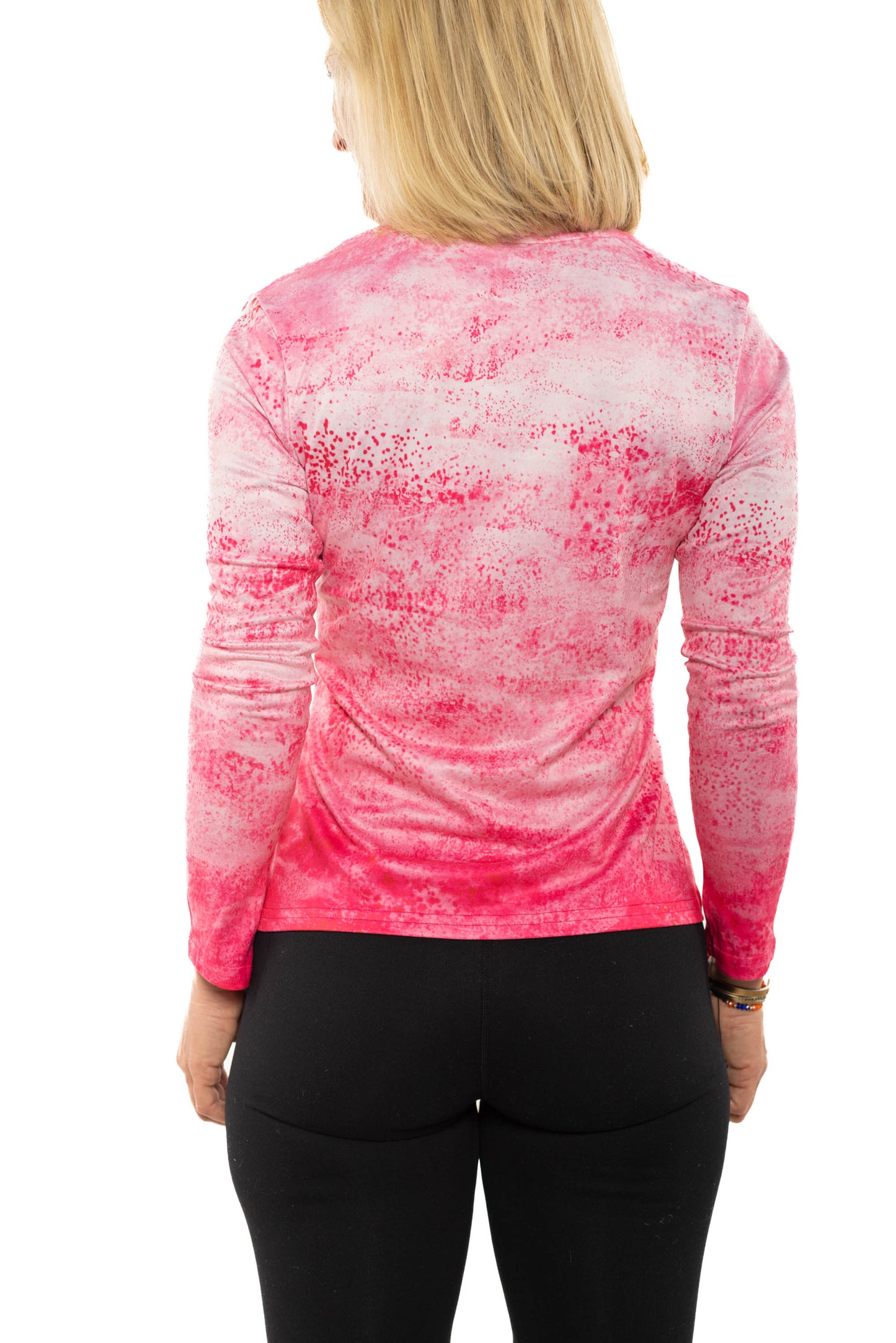 WOMEN'S SPORT TEC | PINK MAHI | V NECK