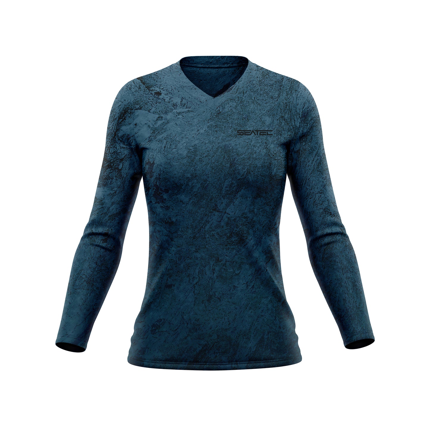 WOMEN'S SPORT TEC | OCEAN CAMO | V NECK