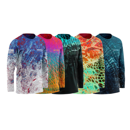 Top 5 Crew Sport Tec Long Sleeve Bundle – Men's