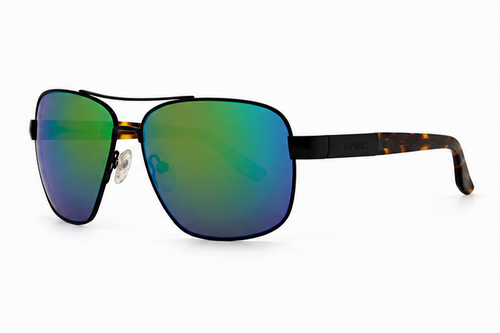 Biscayne Polarized Black & Tortoise Sunglasses