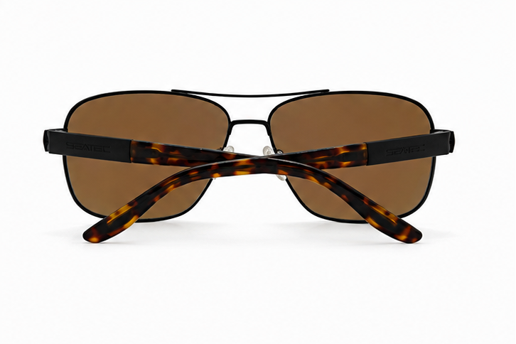 Biscayne Polarized Black & Tortoise Sunglasses