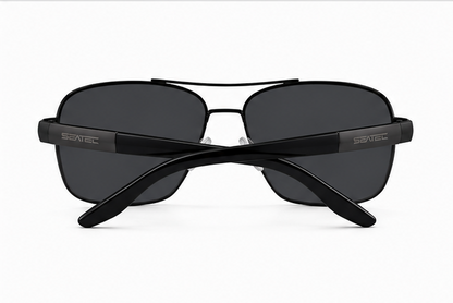 Biscayne Polarized Chrome & Black Sunglasses