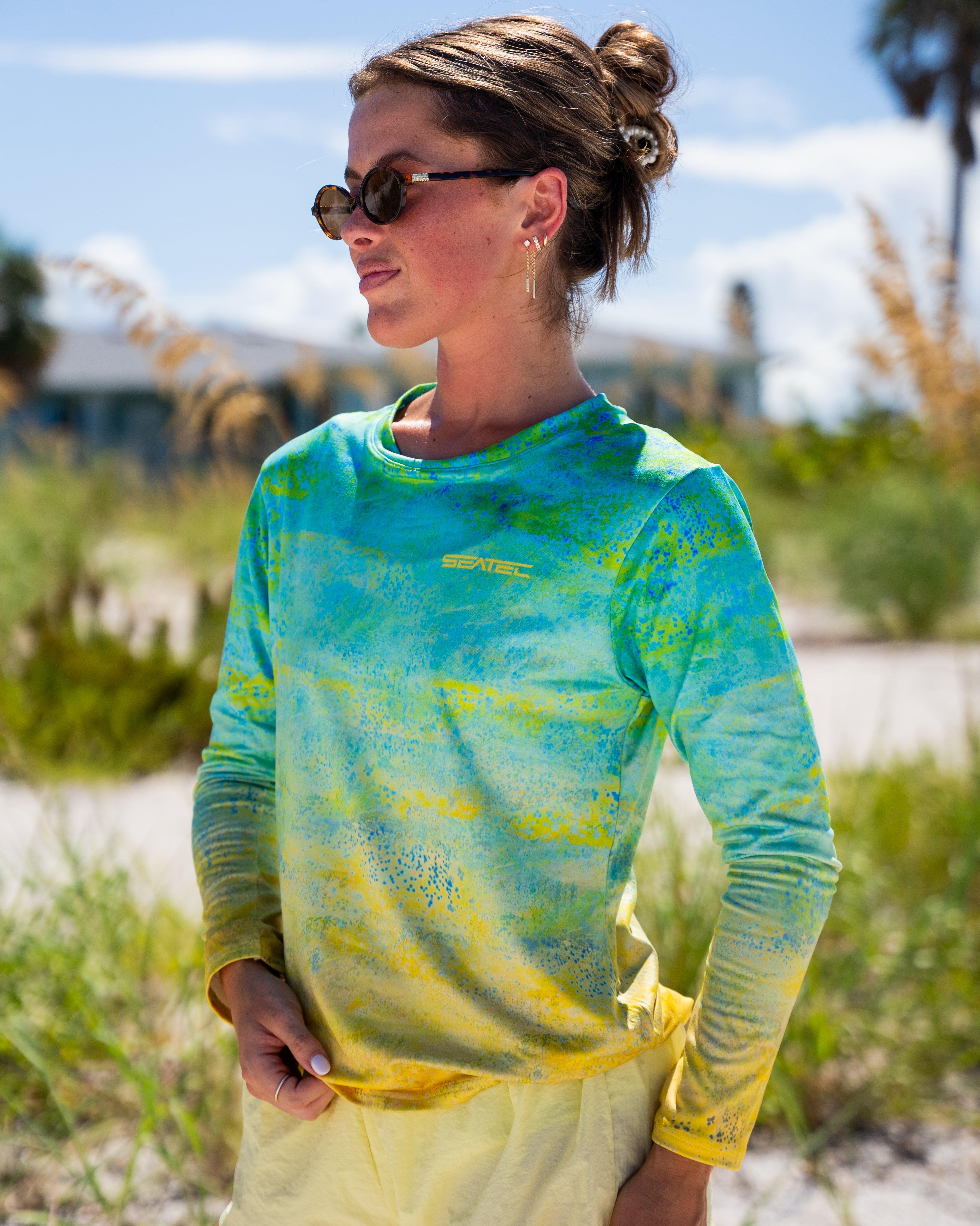 Seatec Outfitters Mahi Women's Crew Sport Tec Performance Shirt