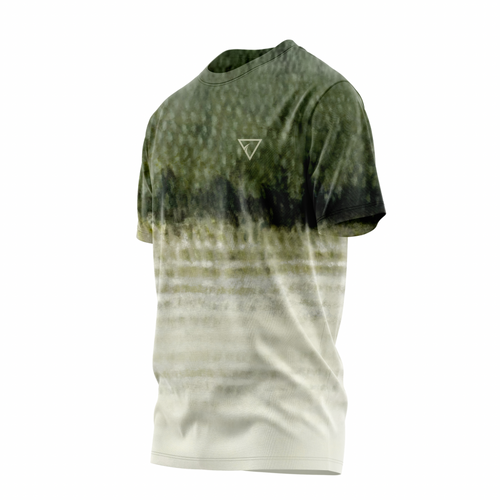 Bass Men's Crew Performance Short Sleeve Shirt – Lightweight, moisture-wicking fishing shirt for active outdoor use with UPF sun protection