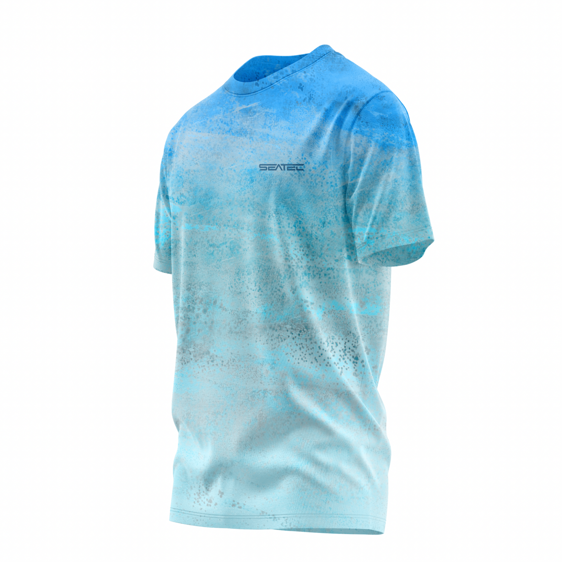Blue Mahi Men's Crew Performance Short Sleeve Shirt – Lightweight, moisture-wicking fishing shirt for active outdoor use with UPF sun protection