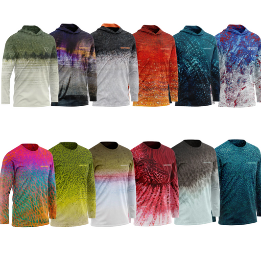 Dirty Dozen Bundle Men's Performance Shirt – Lightweight, moisture-wicking fishing shirt for active outdoor use with UPF sun protection