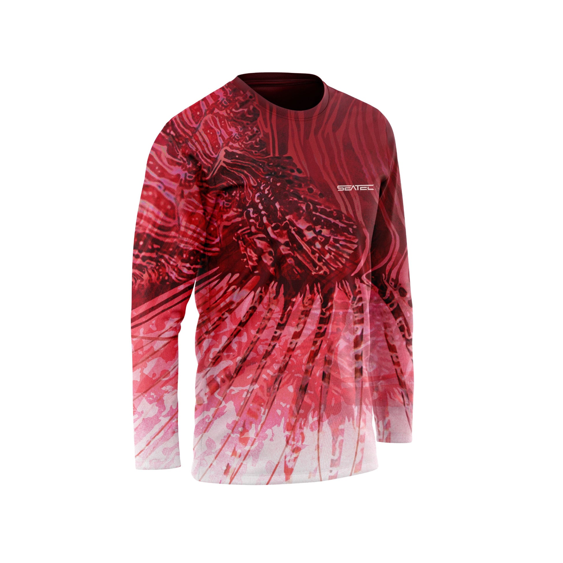 Lionfish Men's Crew Performance Shirt – Lightweight, moisture-wicking fishing shirt for active outdoor use with UPF sun protection