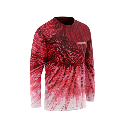 Lionfish Men's Crew Performance Shirt – Lightweight, moisture-wicking fishing shirt for active outdoor use with UPF sun protection