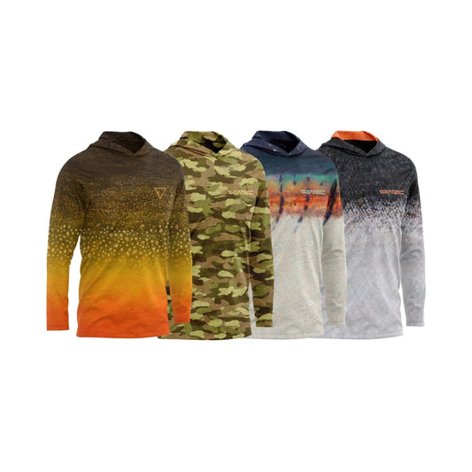 Top 4 Hooded Bundle Men's Seatec Performance Shirt – Lightweight, moisture-wicking fishing shirt for active outdoor use with UPF sun protection