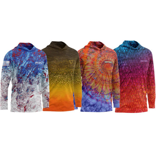 Top 4 Hooded Bundle Men's Performance Shirt – Lightweight, moisture-wicking fishing shirt for active outdoor use with UPF sun protection