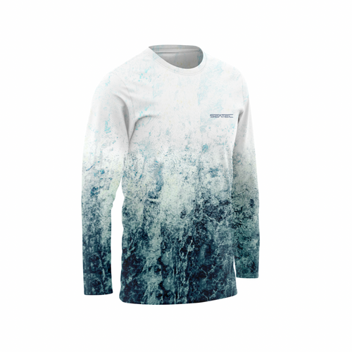 Whitecap  Men's Crew Sport Tec Performance Shirt – Lightweight, moisture-wicking fishing shirt for active outdoor use with UPF sun protection