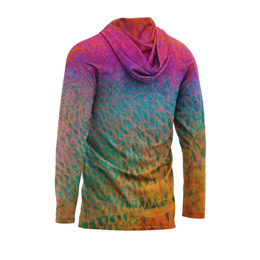 Parrotfish Men's Hooded Performance Shirt – Lightweight, moisture-wicking fishing shirt for active outdoor use with UPF sun protection