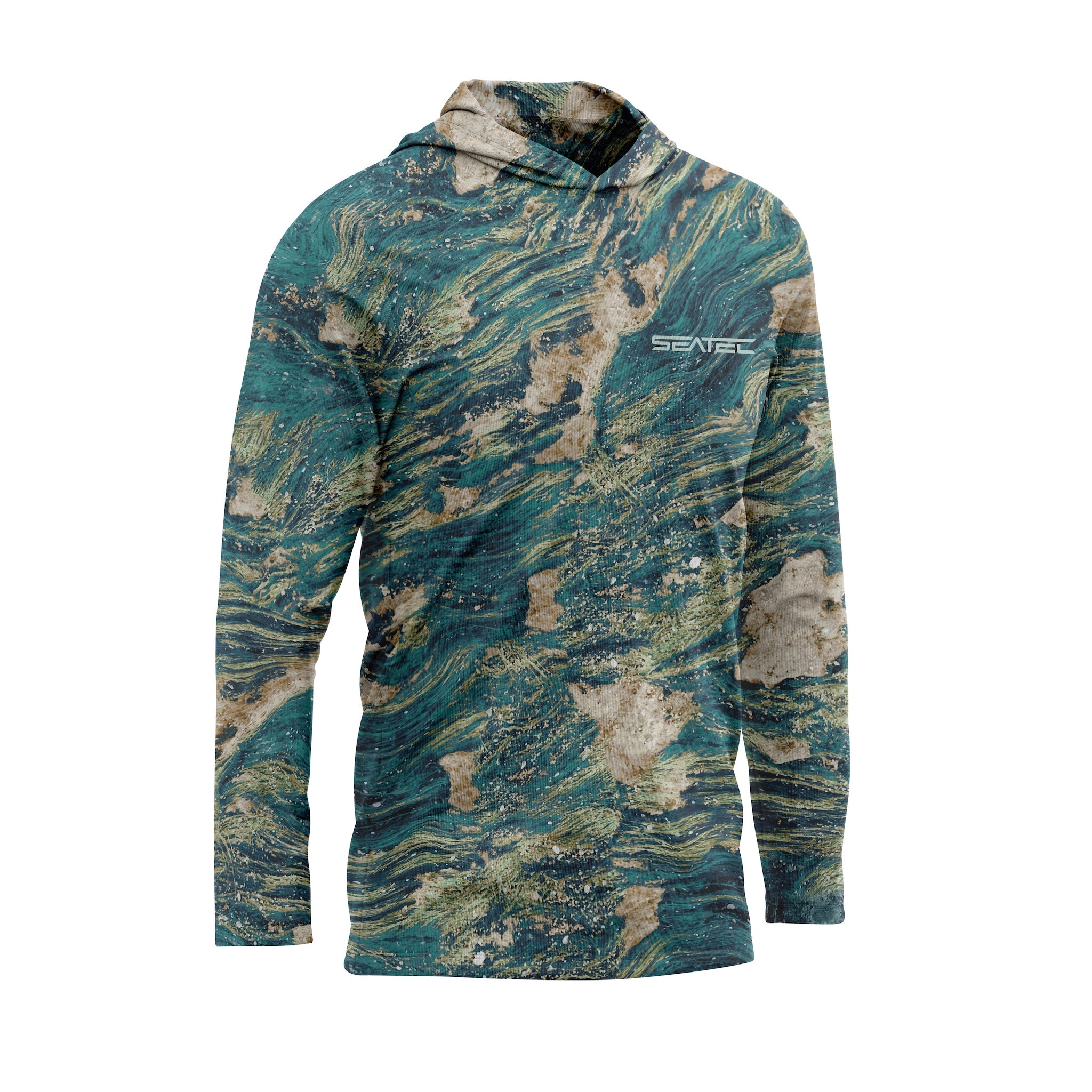 Seatec Terra Hooded Sport Tec Performance Sun Shirt, Long Sleeve