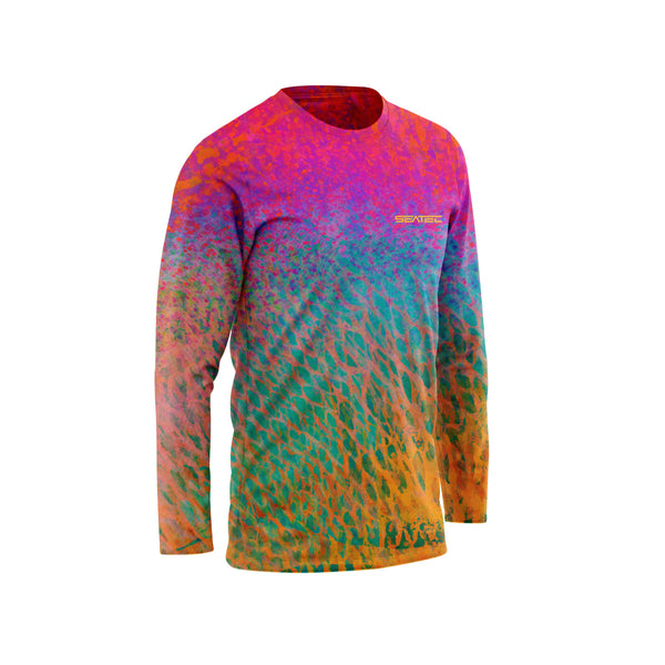 Parrot Fish - Men's Performance Fishing Shirt - Best Sun Shirts - Multi-Seasonal - UPF 50+ - Long Sleeve Fishing Shirt - Xxs