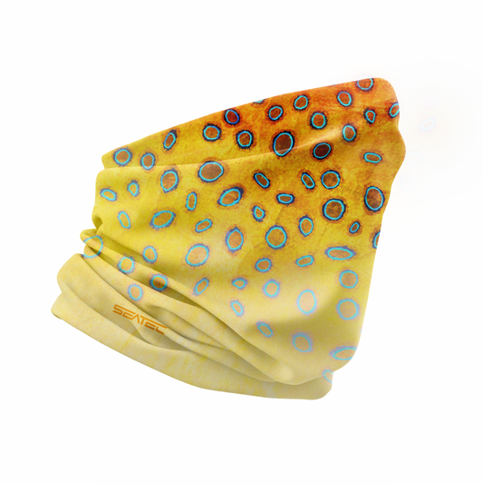 SEATEC Blue Ringed Octopus Shield – UPF 50+ performance fishing face shield with moisture-wicking and 4-way stretch”