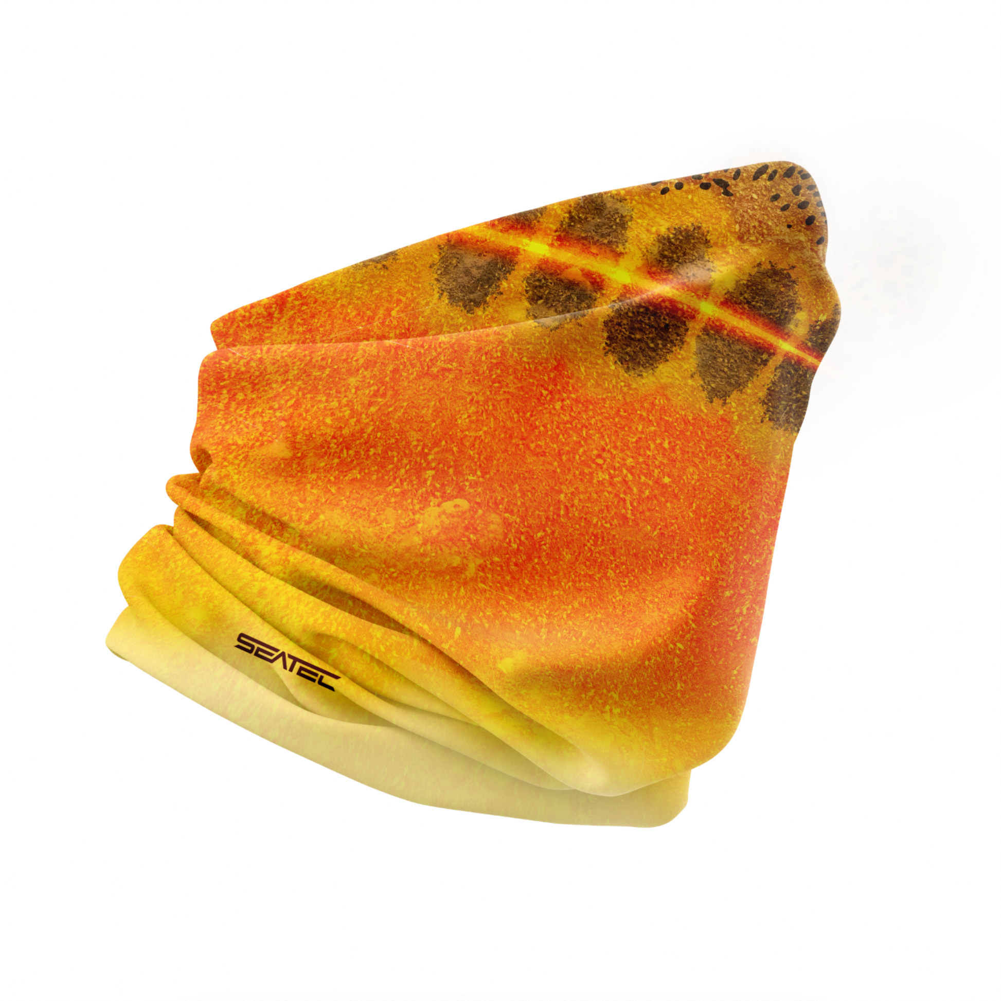 SEATEC Golden Trout Shield – UPF 50+ performance fishing face shield with moisture-wicking and 4-way stretch”