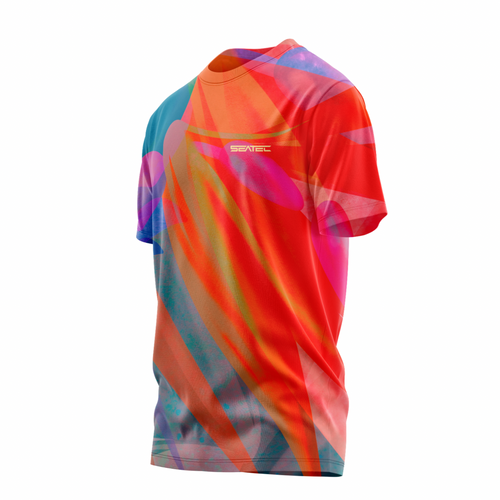 Bird of Paradise Men's Crew Performance Short Sleeve Shirt – Lightweight, moisture-wicking fishing shirt for active outdoor use with UPF sun protection