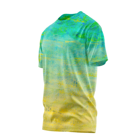 Mahi Men's Crew Performance Short Sleeve Shirt – Lightweight, moisture-wicking fishing shirt for active outdoor use with UPF sun protection