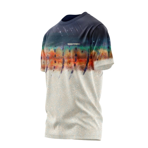 Sailfish Men's Crew Performance Short Sleeve Shirt – Lightweight, moisture-wicking fishing shirt for active outdoor use with UPF sun protection