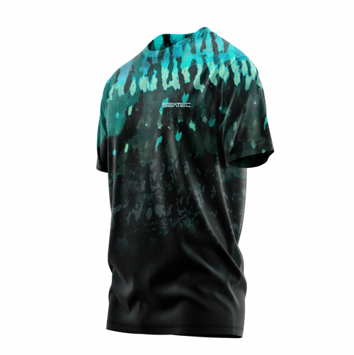 Snakehead Men's Crew Performance Short Sleeve Shirt – Lightweight, moisture-wicking fishing shirt for active outdoor use with UPF sun protection