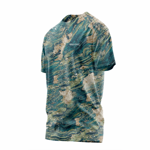 Terra Men's Crew Performance Short Sleeve Shirt – Lightweight, moisture-wicking fishing shirt for active outdoor use with UPF sun protection