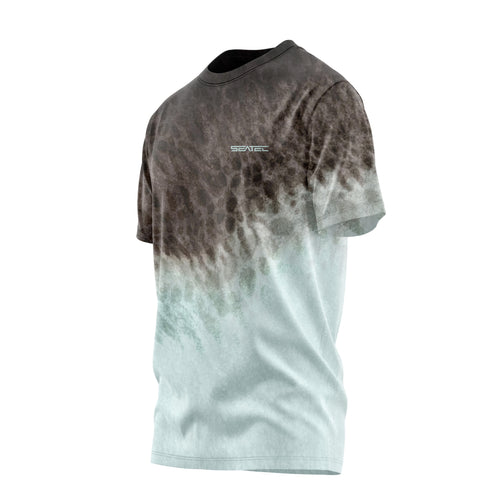 Tiger Shark Men's Crew Performance Short Sleeve Shirt – Lightweight, moisture-wicking fishing shirt for active outdoor use with UPF sun protection