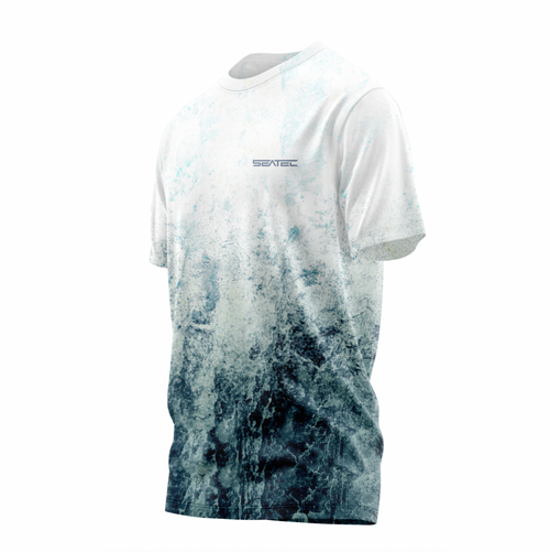 Whitecap Men's Crew Performance Short Sleeve Shirt – Lightweight, moisture-wicking fishing shirt for active outdoor use with UPF sun protection