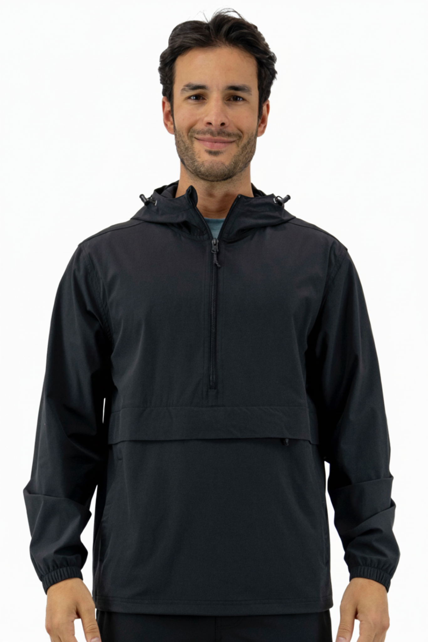 Men’s Breakwater Windbreaker in Blackout, lightweight water-resistant performance jacket