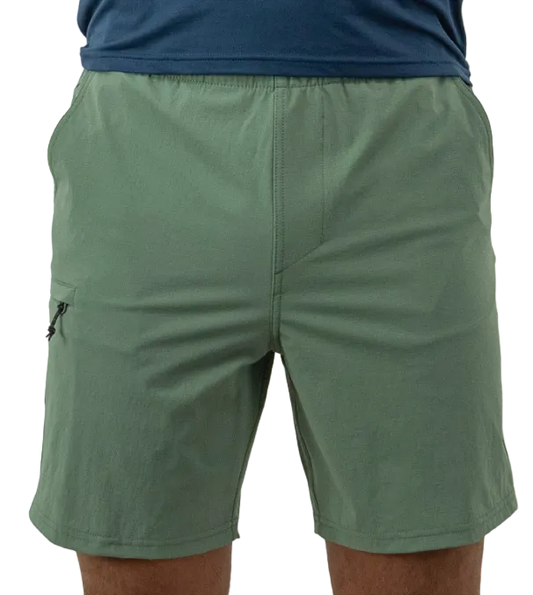Seatec mens offshore performance walkshort lightweight ripstop fishing shorts with elastic waist and quick dry fabric