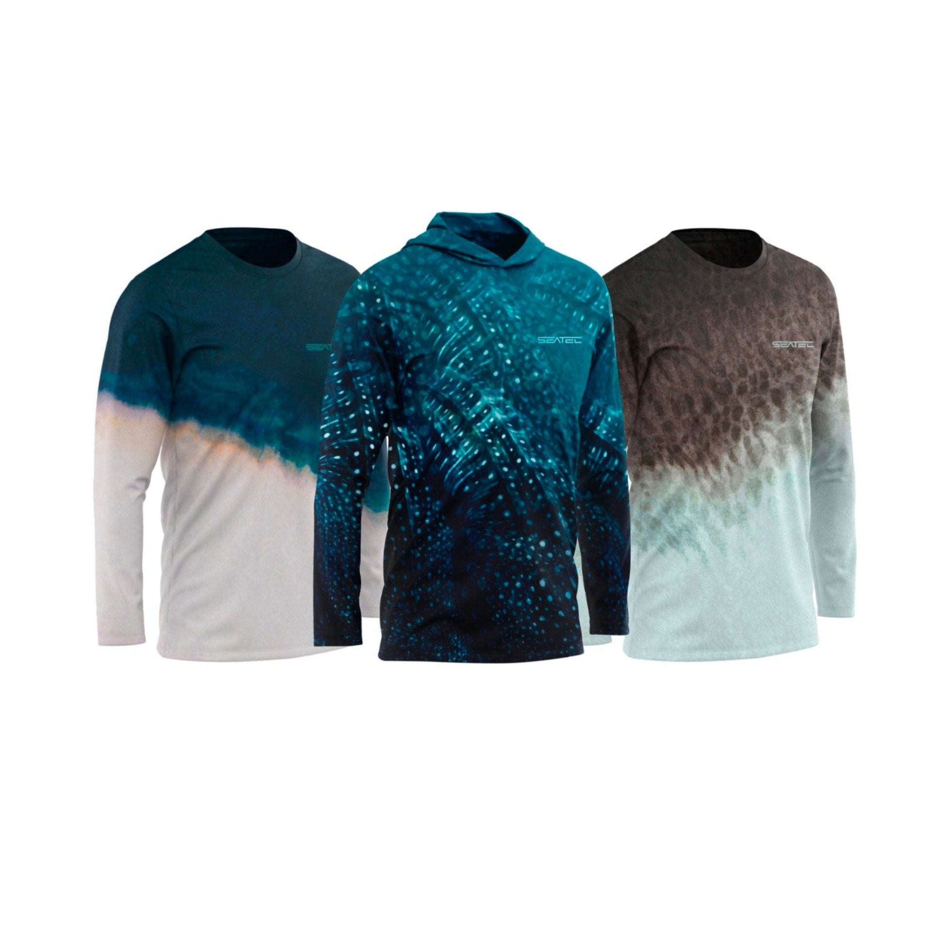 Shark Bundle Men's Sport Tec Performance Shirts – Lightweight, moisture-wicking fishing shirt for active outdoor use with UPF sun protection