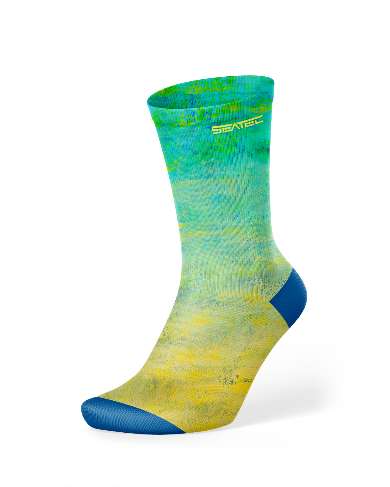 Seatec Outfitters Dorado Crew Dry-Deck Sock in bright colors with moisture-wicking, breathable, and anti-odor fabric for all-day comfort and performanc
