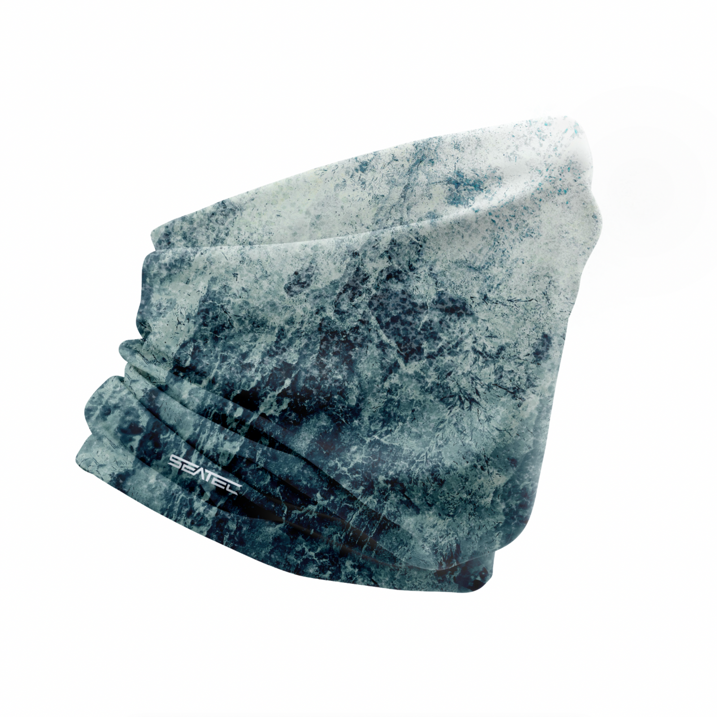 SEATEC Whitecap Shield – UPF 50+ performance fishing face shield with moisture-wicking and 4-way stretch”