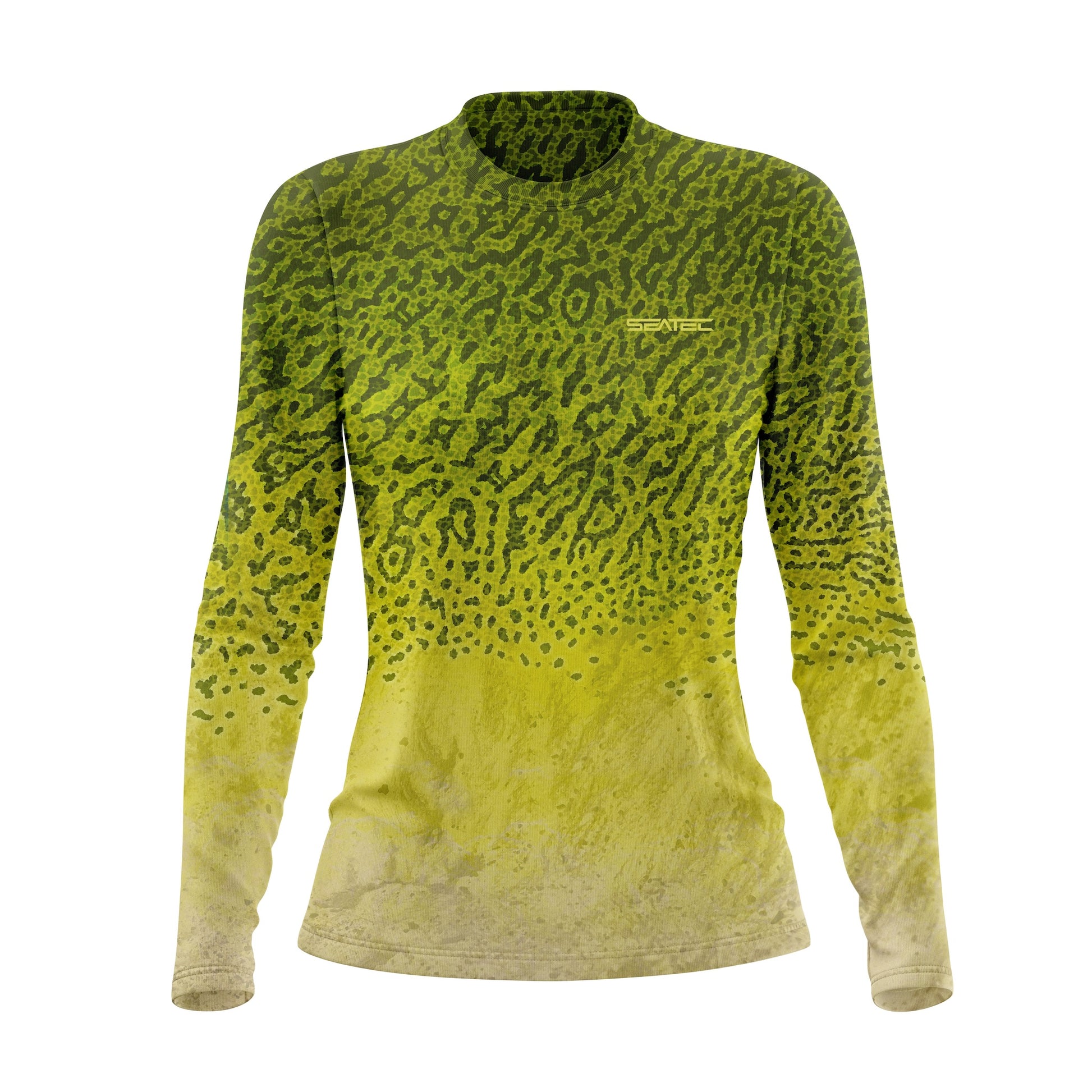 Seatec Women's Moray Eel Crew Performance Shirt – Lightweight, moisture-wicking fishing shirt for active outdoor use with UPF sun protection