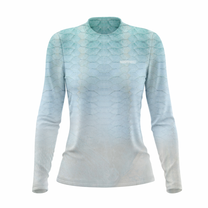 Seatec Women's Tarpon Crew Performance Shirt – Lightweight, moisture-wicking fishing shirt for active outdoor use with UPF sun protection