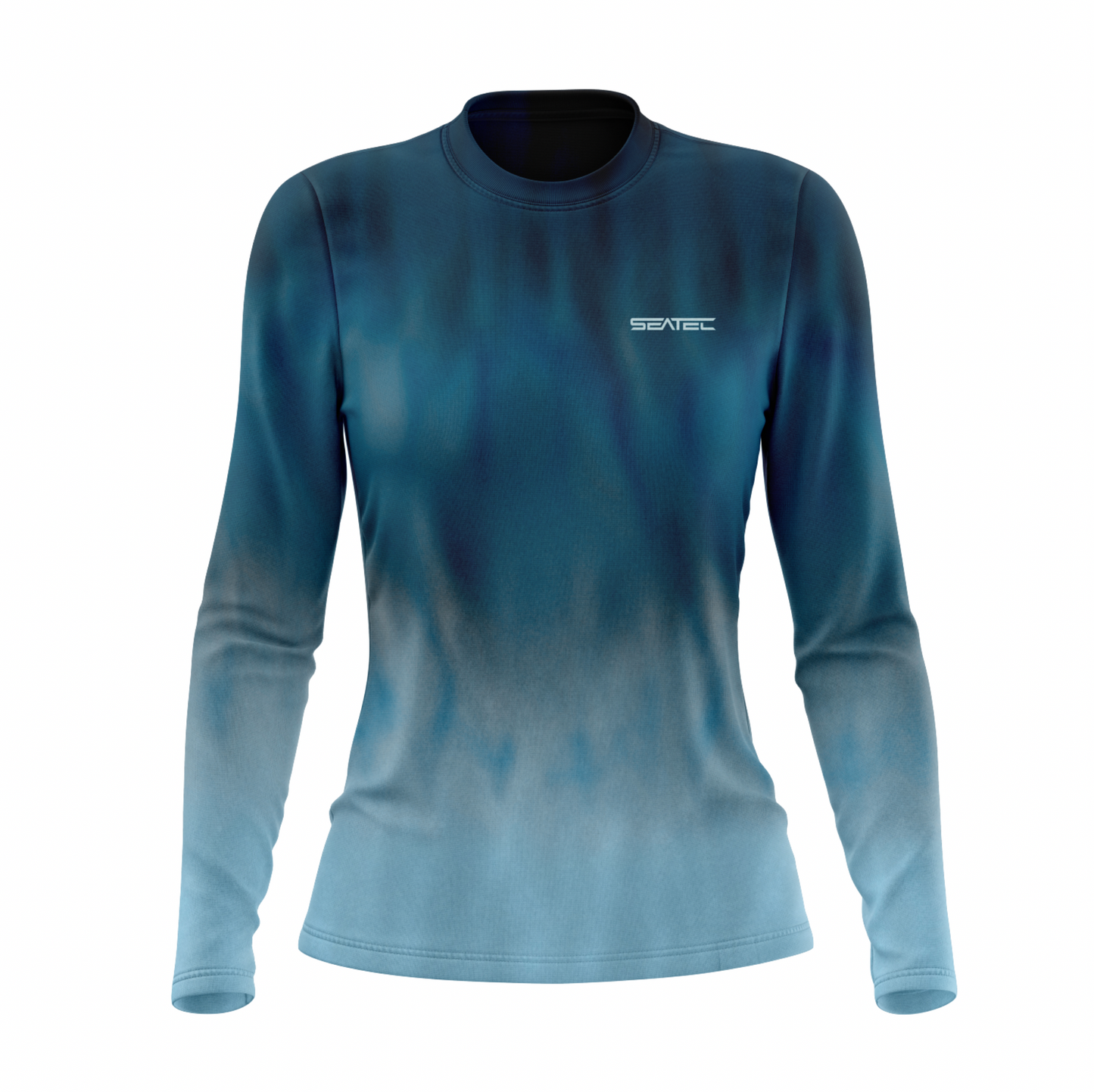 Seatec Women's Wahoo Crew Sport Tec Performance Shirt – Lightweight, moisture-wicking fishing shirt for active outdoor use with UPF sun protection