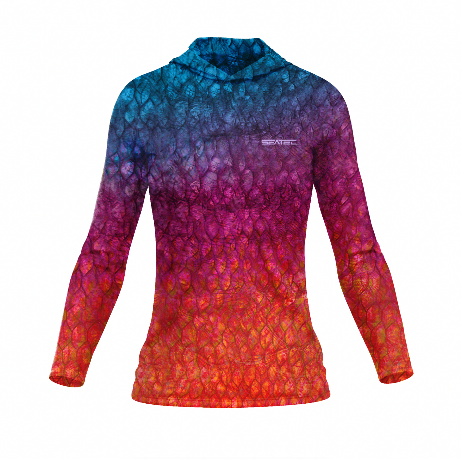 Seatec Women's Arowana Hooded Performance Shirt – Lightweight, moisture-wicking fishing shirt for active outdoor use with UPF sun protection